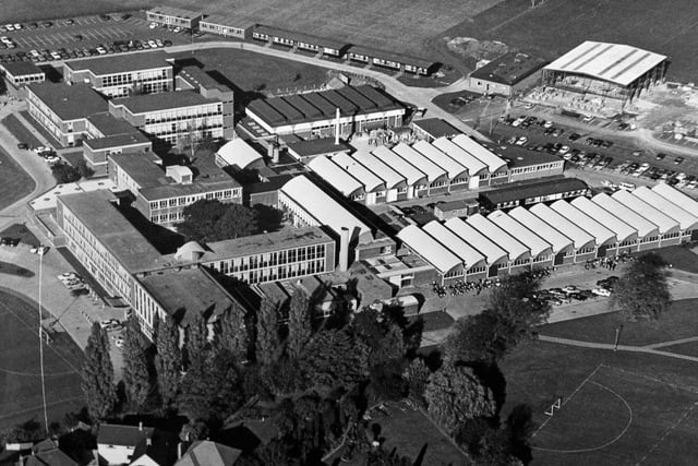 This is a photograph showing the site of Peterborough Regional College. It was taken  in 1980. I wonder how many Peterborough students have passed through its doors since  it was established  in 1946 as Peterborough Technical College?