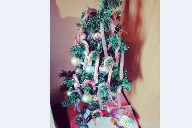 Emma Elise Hearn sent in her candy themed Christmas tree