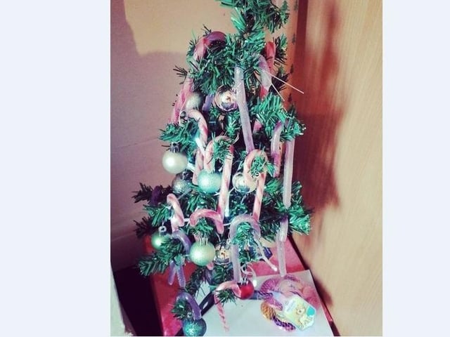 Emma Elise Hearn sent in her candy themed Christmas tree