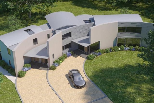 This brand new contemporary build in Finedon is set to be complete for Spring 2021. It includes five bedrooms, an open plan kitchen, a study, a studio, three bathrooms and two acres of gardens - there is also underfloor heating to the ground floor.