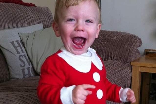 What a happy little boy. Thank you to Suzanne Brakes for sharing this picture