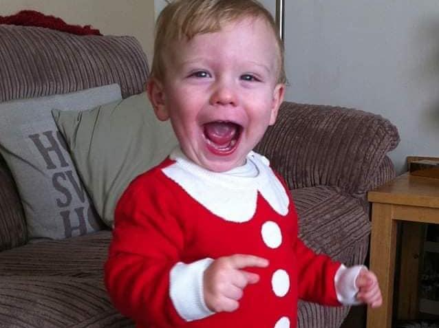 What a happy little boy. Thank you to Suzanne Brakes for sharing this picture