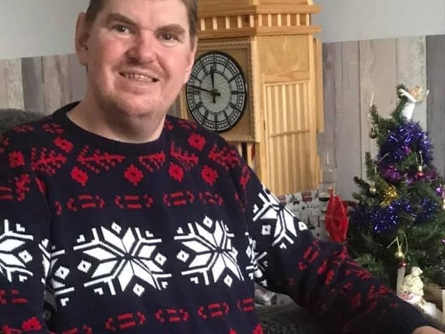 David Gilbert sporting a great festive jumper