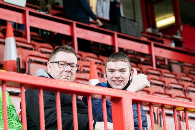 Crawley Town fans back at the People's Pension Stadium