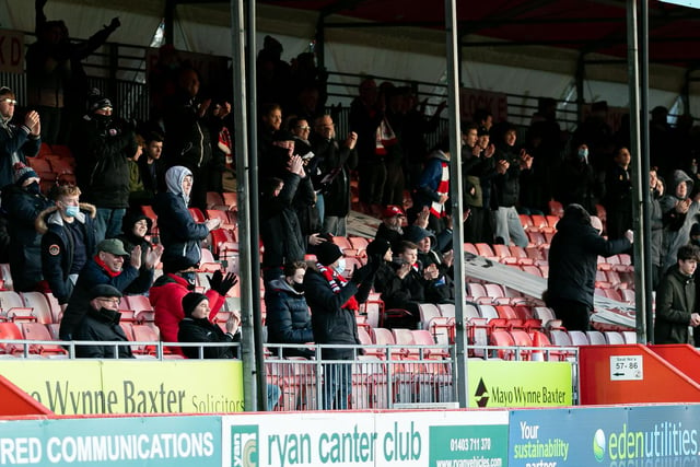 Great to see Crawley Town fans back in good voice