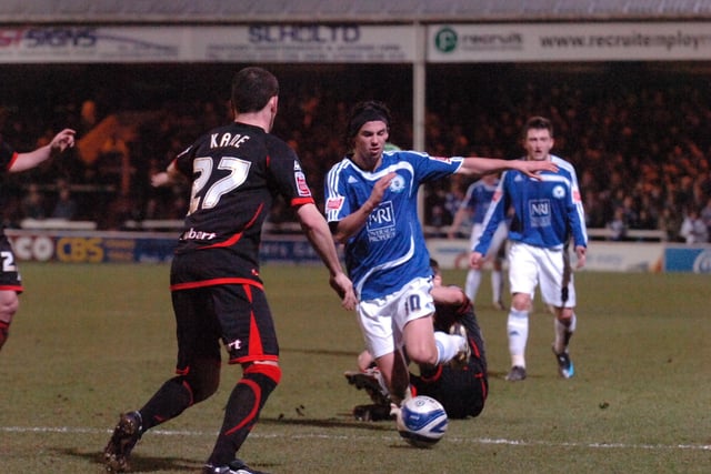 6-0 v Carlisle, home, League One, 2011. Posh managed to smash the Cumbrians despite missing two penalties. George Boyd (pictured) scored twice with Ryan Bennett, Craig Mackail-Smith, David Ball and Tommy Rowe also on target.