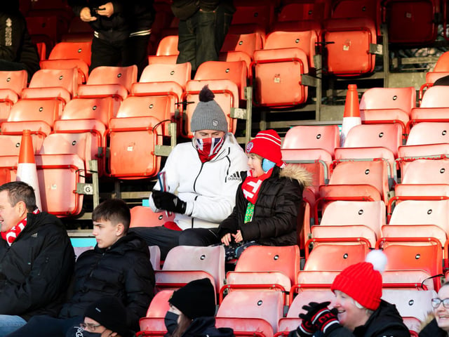 Fans in the stand