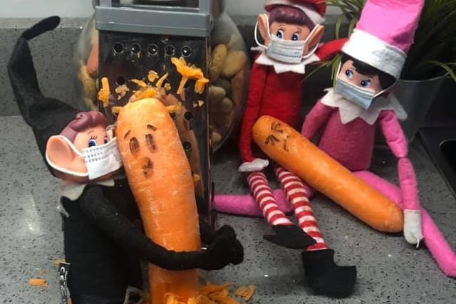 Sam Frankson from Crawley sent in this picture of the elves taking revenge on the carrots (hopefully not Kevin the Carrot)