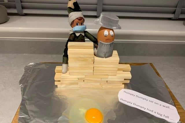 Poor Humpty Dumpty...thank you to Sarah Craske from Hastings for this idea.