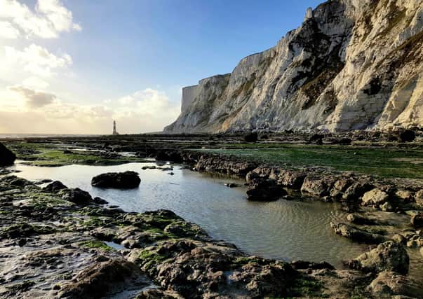 Amanda Rolph took this striking shot of Beachy Head lighthouse whilst out on a November afternoon walk when the tide was out. SUS-201215-103340001