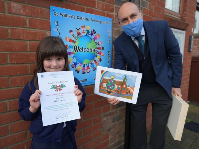 Andrew Griffith with Olivia at St Wilfrid’s