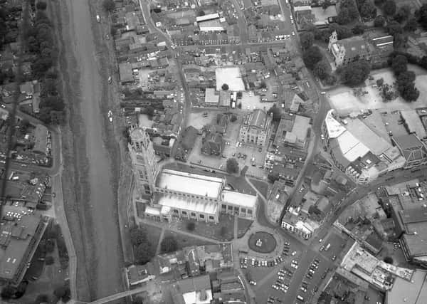 Looking down on Boston town centre as it was 25 years ago.