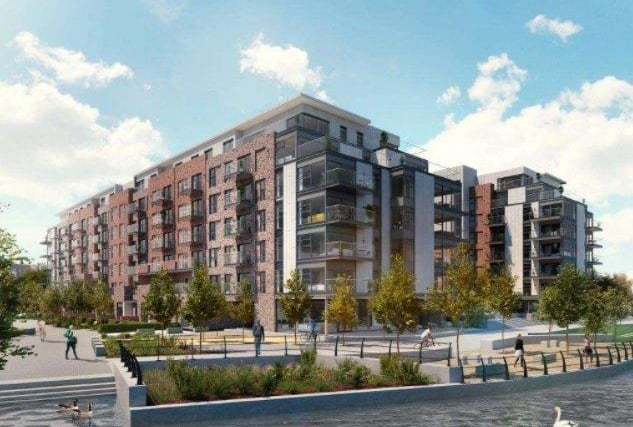 Planning consent for restaurant/café and drinking establishments on the ground floor of four detached residential apartment blocks. Photo: Savills
