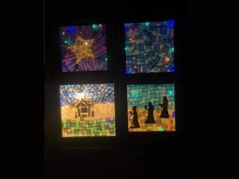 Each night in December, up until Christmas Eve, two new windows are unveiled