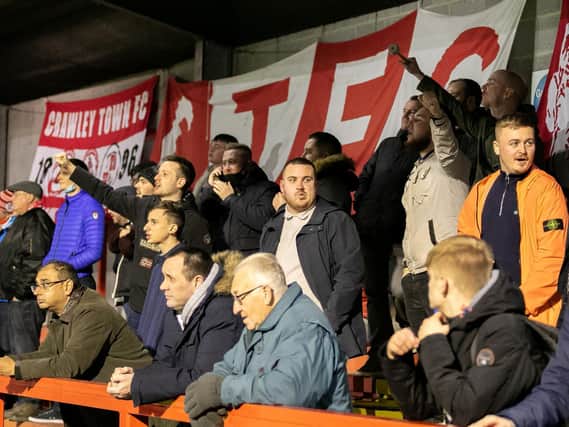 Crawley Town fans back the People Pensions Stadium