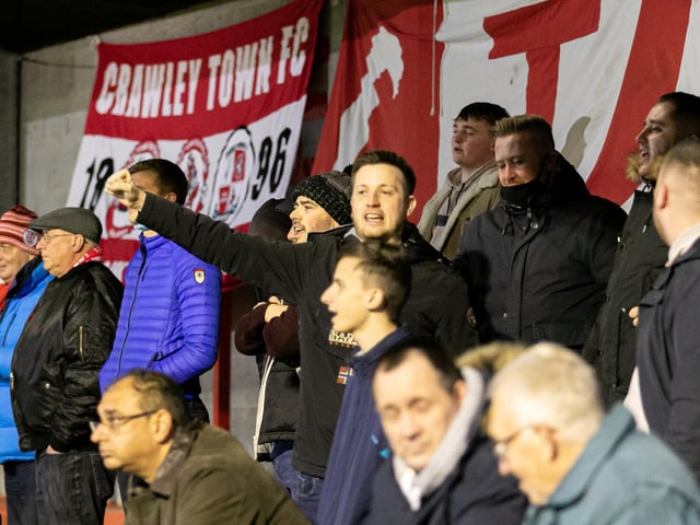 Crawley Town fans back the People Pensions Stadium