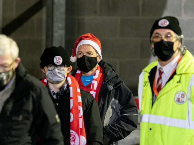 Crawley Town fans back the People Pensions Stadium