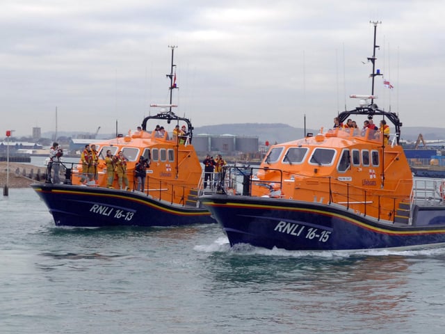The arrival of Enid Collett at Shoreham RNLI Lifeboat Station on December 10, 2010. Picture: Gerald Thompson