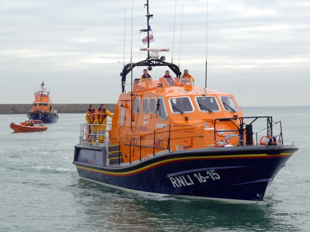 The arrival of Enid Collett at Shoreham RNLI Lifeboat Station on December 10, 2010. Picture: Gerald Thompson