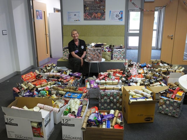 Students from Sir Robert Woodard Academy have prepared Christmas hampers