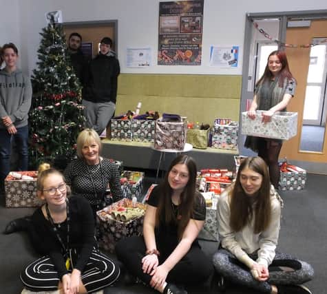Students from Sir Robert Woodard Academy have prepared Christmas hampers