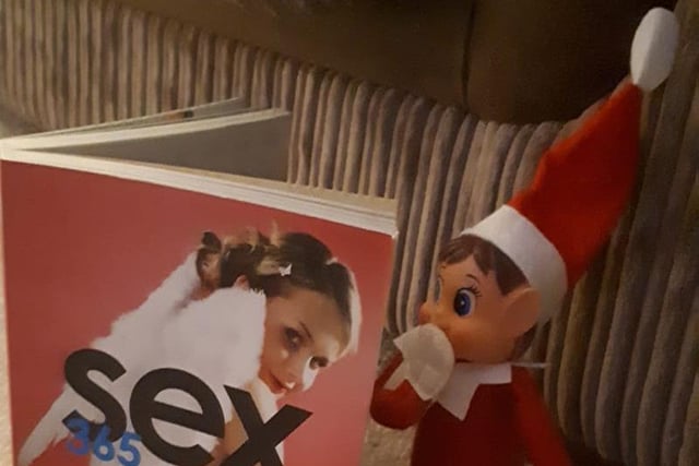 This naughty elf is learning all about the birds and the bees it would seem....thank you to Attila Kálmán, in Yapton, for sharing this.