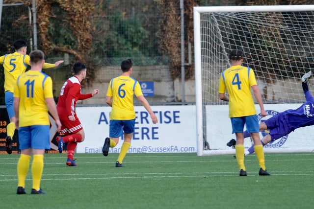 Action from Lancing's FA Vase win over North Greenford at Culver Road / Pictures: Stephen Goodger