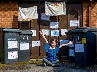 So many of us stood on our doorstep to clap for carers every Thursday evening during lockdown, but some took it even further.
Scarlett Brannan was inspired by her neighbour who works in an operating theatre and wanted to thank him and his colleagues.
To do this, she painted and drew bright rainbows to stick to her garage door, make her neighbours smile and thank key workers.
Photo: Leila Coker.