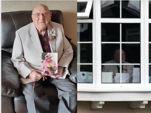 Gordon Bentley who is Northampton born and bred, was supposed to mark his milestone birthday with a party, which was cancelled due to lockdown.
Not wanting his special day to go unmarked, neighbours in Duston lined the street to sing happy birthday to Gordon who was watching on from his window.
The 100-year-old received a card from the Queen as well as many from his neighbours.
He was also overwhelmed by the community spirit, which made his birthday so special.