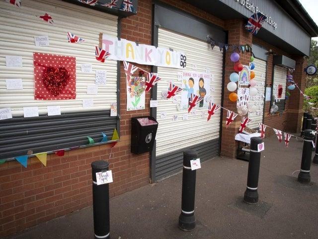 So many people have continued working throughout the lockdown, including essential shop staff.
Residents of Earls Barton wanted to recognise and thank those friendly and hard working colleagues who had kept the village Co-op, which is a lifeline for many villagers, running throughout the lockdown.
Around 60 thank you cards were placed on the outside of the shop before staff started their shifts in a bid to surprise them.