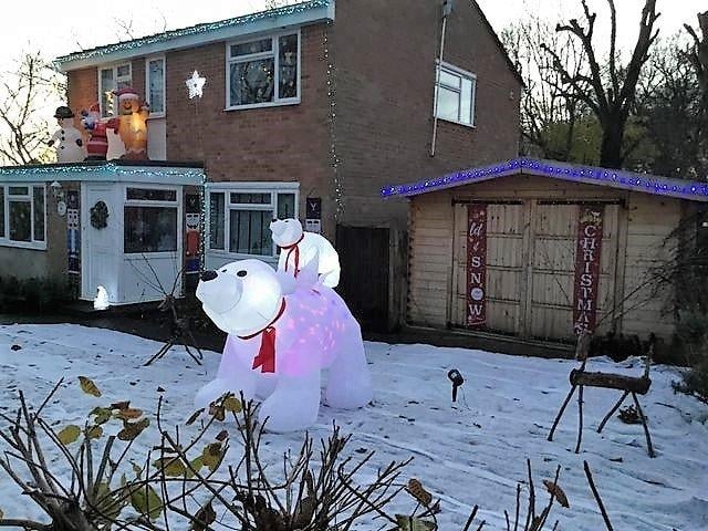 Pru Winters won the Pulborough Christmas Lights Competition