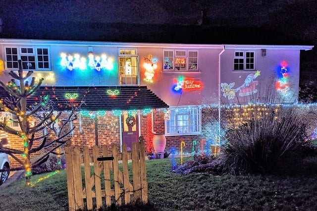 Frances Handcock of Glebelands came second in the Pulborough Christmas Lights Competition oj-w5t9Tu_5IC4OVxawZ