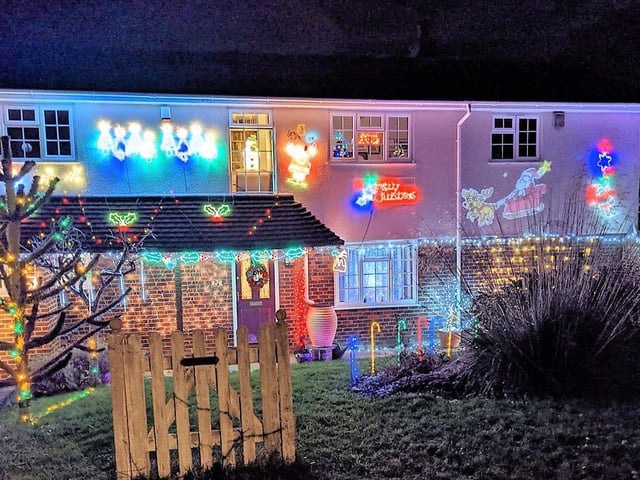 Frances Handcock of Glebelands came second in the Pulborough Christmas Lights Competition oj-w5t9Tu_5IC4OVxawZ