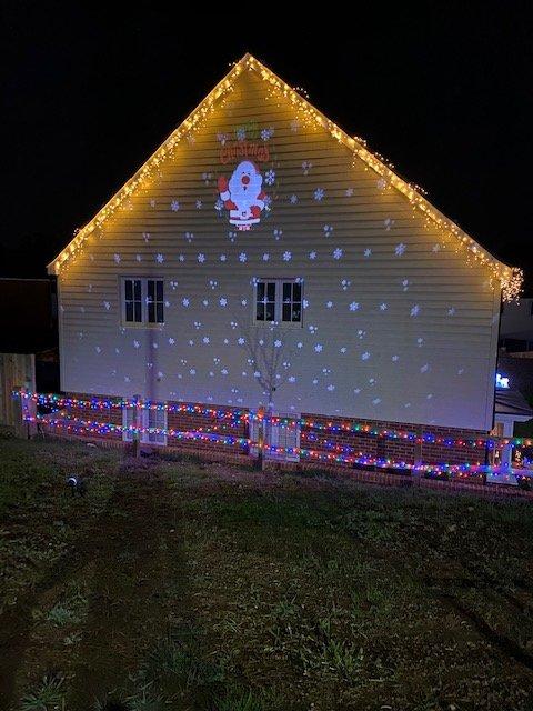 Holly Munden and James Andrews' illuminations in Newman Way, Billingshurst