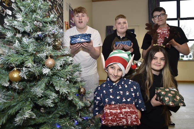 Students at Nenegate fundraised money to supply gifts for the Rotary Club Christmas Tree Appeal.