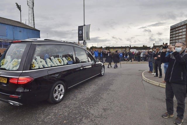 October: Posh legend Tommy Robson made one last visit to London Road as supporters came out to say farewell following is death. He had been battling Motor Nuerone Disease.