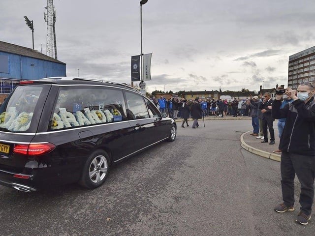 October: Posh legend Tommy Robson made one last visit to London Road as supporters came out to say farewell following is death. He had been battling Motor Nuerone Disease.
