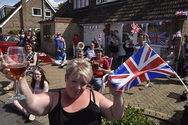 May: Residents held socially distanced street parties tomark the 75th anniversary of VE Day