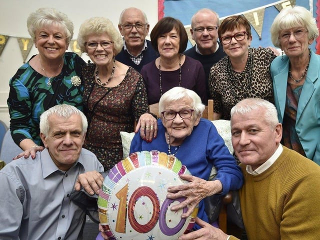 January: Elsie Strickle celebrated her 100th birthday in the only house she has ever lived in