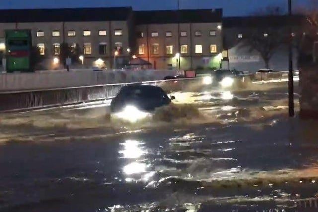 February: Bourges Boulevard was flooded by a burst water main - the road was shut for several days as repairs took place