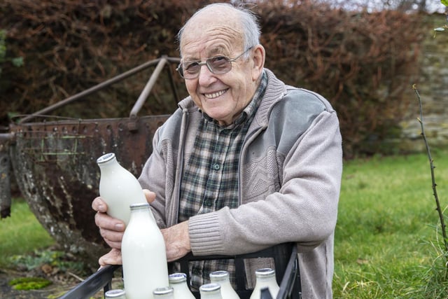 Tony Moulds, who started his milk round on January 2, 1950, celebrated 70 years of  delivering milk in Holcot and was celebrated for being Northampton's longest-serving milkman.