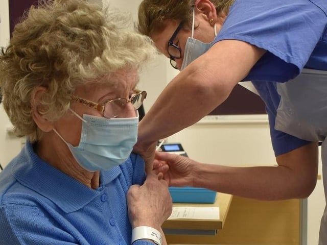 December: The first coronavirus vaccines were rolled out at Peterborough City Hospital