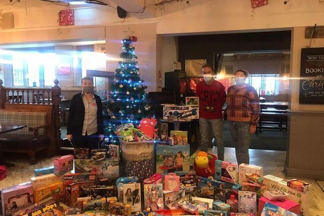 The Trumpet in Wellingborough Road, Weston Favell collected more than 100 presents for children, courtesy of their generous customers. The Salvation Army delivered the gifts to families to ensure children had a present to wake up to on Christmas morning.