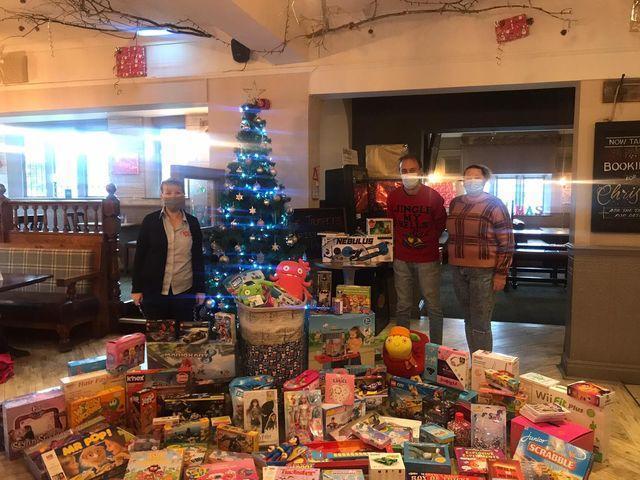 The Trumpet in Wellingborough Road, Weston Favell collected more than 100 presents for children, courtesy of their generous customers. The Salvation Army delivered the gifts to families to ensure children had a present to wake up to on Christmas morning.