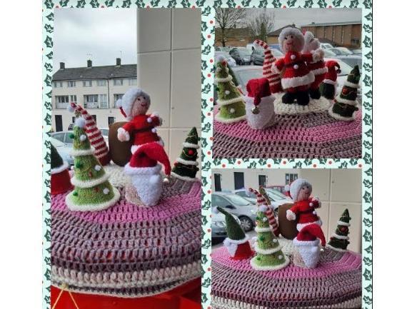 Members of the group have created Christmas postbox toppers, and '12 days of Christmas' toppers