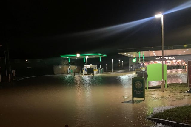 The BP garage in Corby