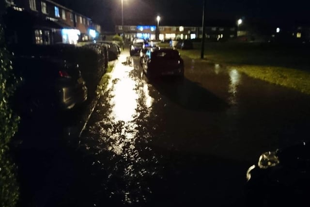 Chuck Middleton sent us this picture of last night's flooding