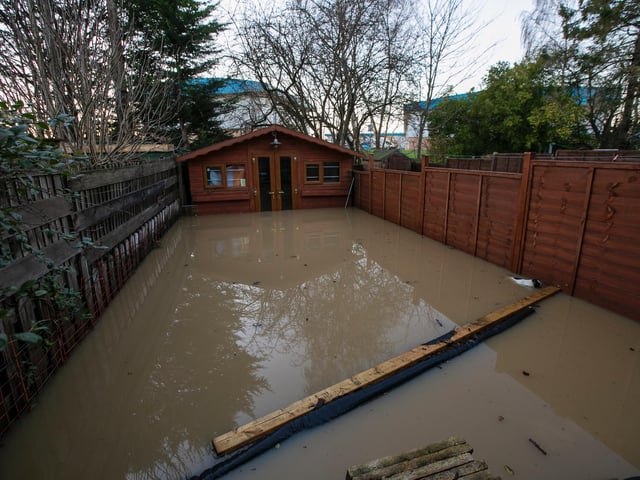 Gardens are now completely under water. Photo: Leila Coker.