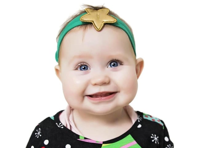 Sofia Holly Marie Goodger, aged eight months. Born on April 9 2020.