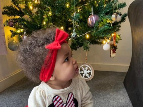 Saije McNeill, aged nine months. Born on March 31 2020.